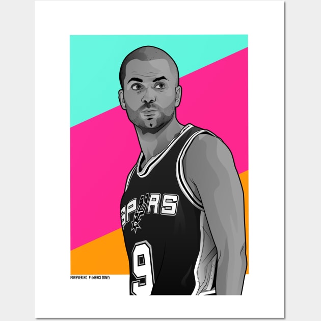 Tony Parker Wall Art by dbl_drbbl